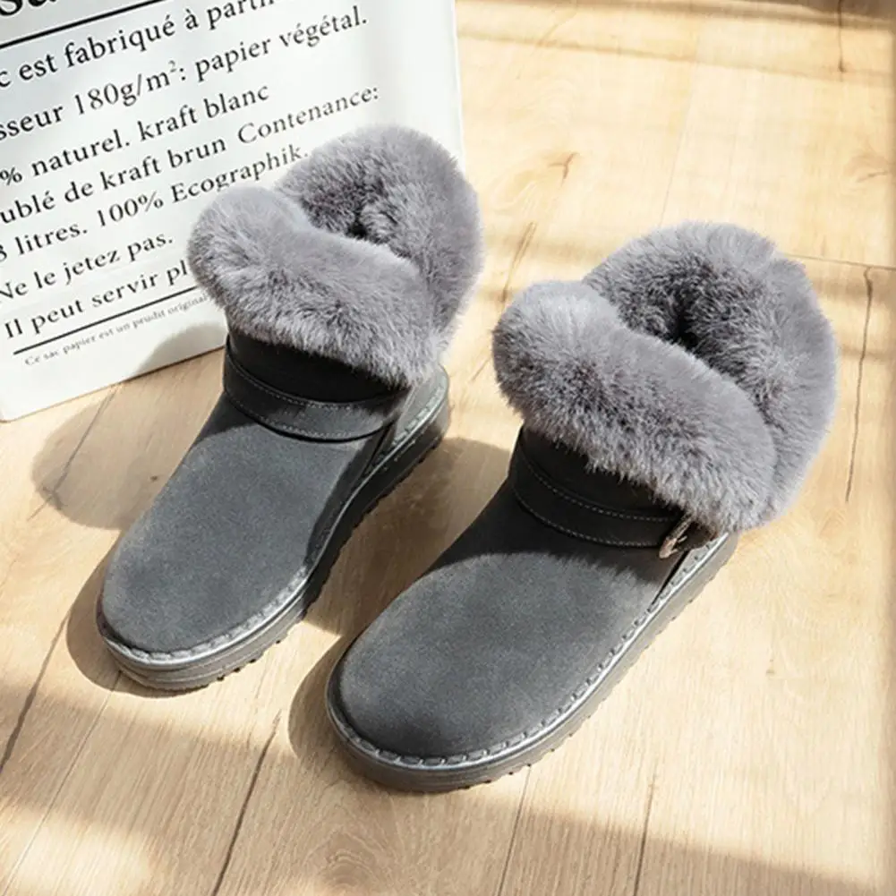 

1 Pair Ankle Boots Fashion Lightweight Rubber Flat Sole Windproof Ladies Winter Shoes for Daily Winter Shoes Winter Boots