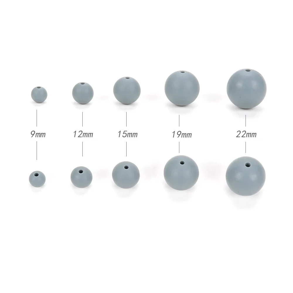 9mm Silicone Teething Beads Teether Baby Nursing Necklace Pacifier Clip Oral Care BPA Free Food Grade 100pcs teething toys,baby teething toys,silicone teething toys,silicone beads,silicone teething beads,silicone teether