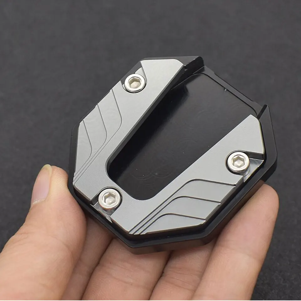 Motorcycle Bikes Kickstand Extender Foot Side Stand Extension Foot Pad Support Plate Motorcycle Accessories