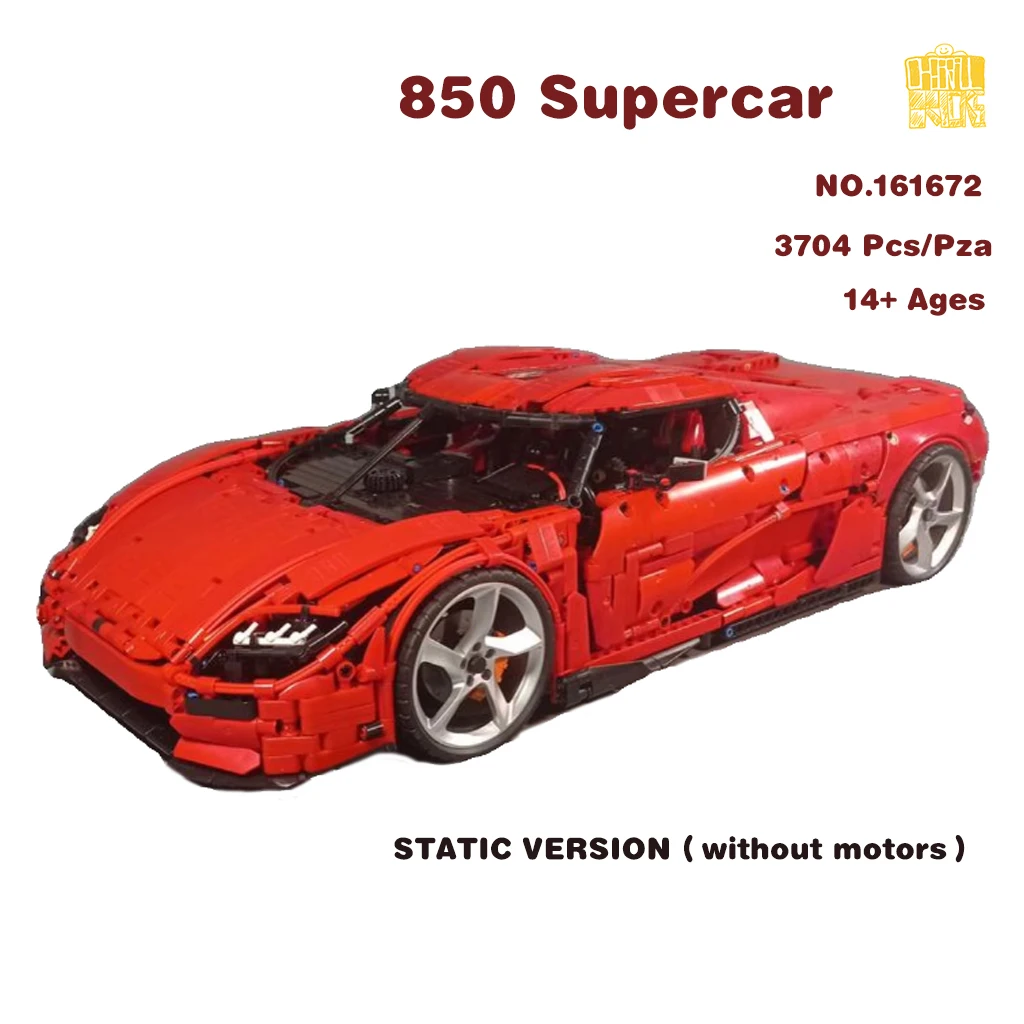 

MOC-161672 850-Supercar Model With PDF Drawings Building Blocks Bricks Kids Educational DIY Toys Birthday Christmas Gifts