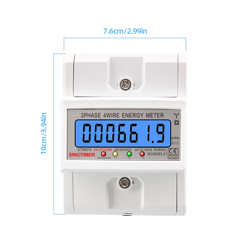  繫ǿ LCD Ʈ  Һ , 3  4    跮, 50 HZ KWh, 跮 AC 3*127 V, 220V
