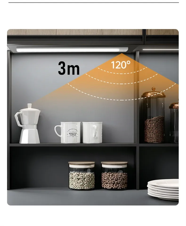 Description Picture 5 of itemLED Night Light Light Under Cabinet Light Motion Sensor Night Light Closet Light Cabinet Kitchen Lighting Magnetic Wall Lamp