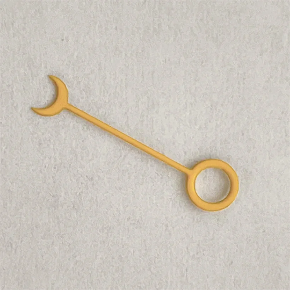 13mm NH34 Watch Hands Creative Crescent Shape GMT without Luminous Pointers for NH34 Movement Parts