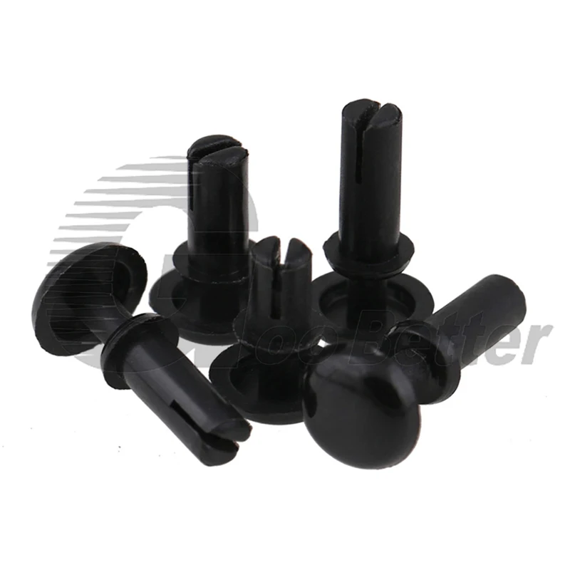 

50pcs Black Nylon Rivets Plastic Snap Rivet R Shape PC Board Plastic Clip R2 R3 R4 R5 R6