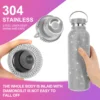 500ml/750ml Luxurious Diamond Thermos Bottle with Chain Flask Vacuum Cup Stainless Steel Water Kettle Girls Women Gift Bottle 3