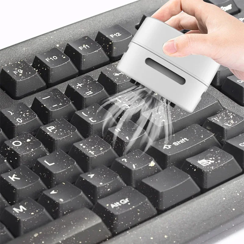 Compact 360° Rotating Desktop Vacuum Cleaner