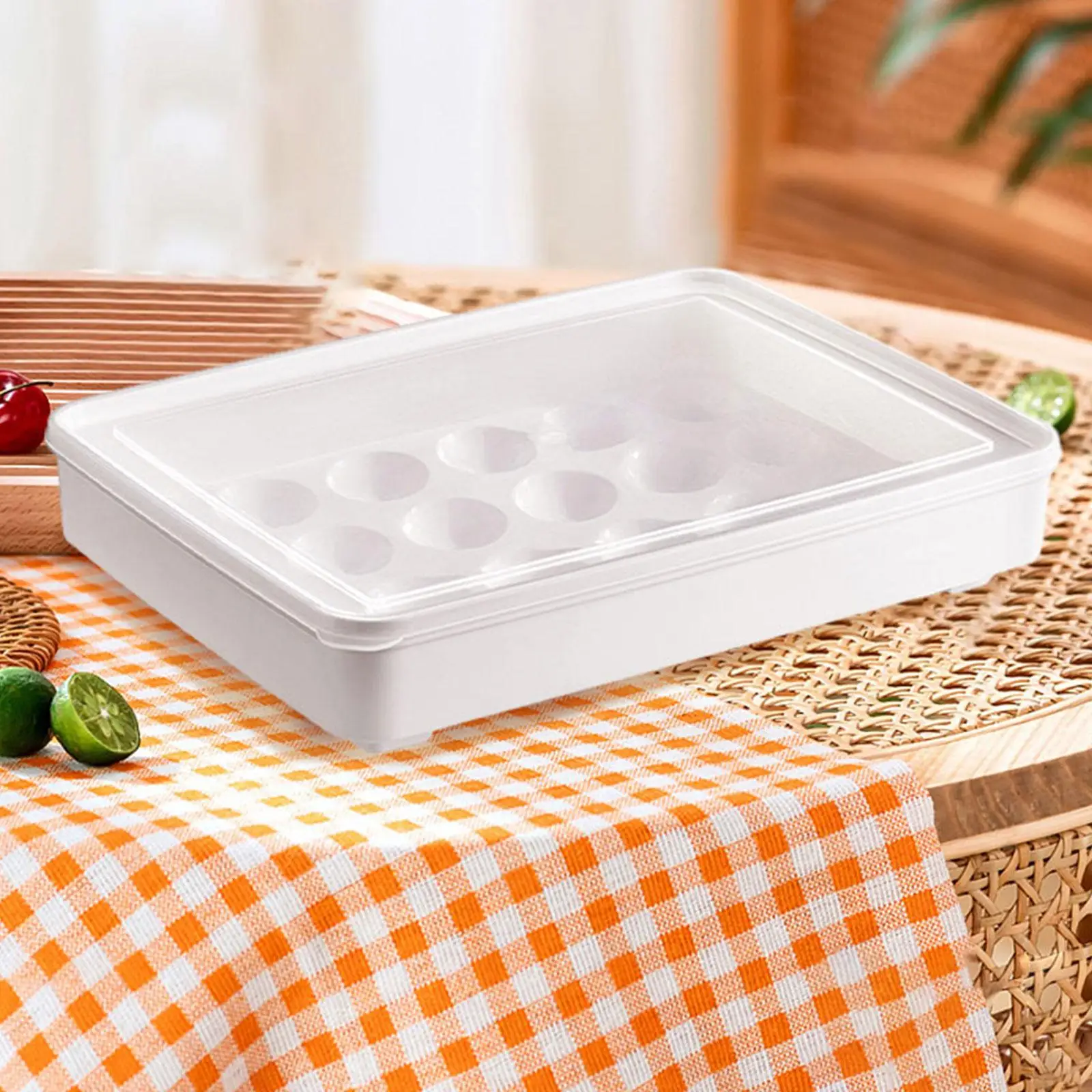 24 Grid Egg Holder Versatile Reusable Eggs Tray Bins Storage Rack Egg Storage Box for Cabinet Refrigerator Kitchen Fridge Shelf