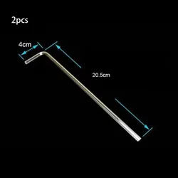 Acrylic Aquarium Connector Set - U-Shape Tube Elbow for Air Pump and Filter Systems (2-Pack) (L shape 20cm)