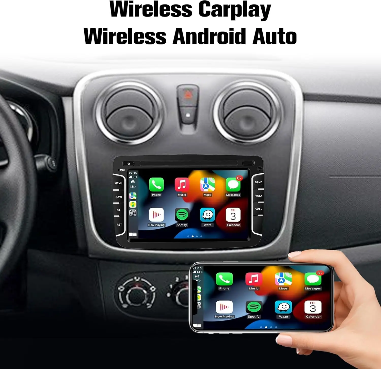 for Renault Dacia Duster Sandero Logan Dokker Capture Lodgy Radio Symbol Stereo