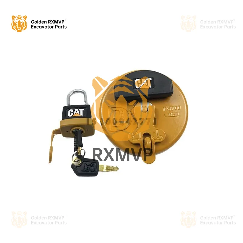 For Caterpillar CAT fuel tank cover 320c/d 329d 325 323 336 349d diesel tank cover filter screen padlock excavator accessories