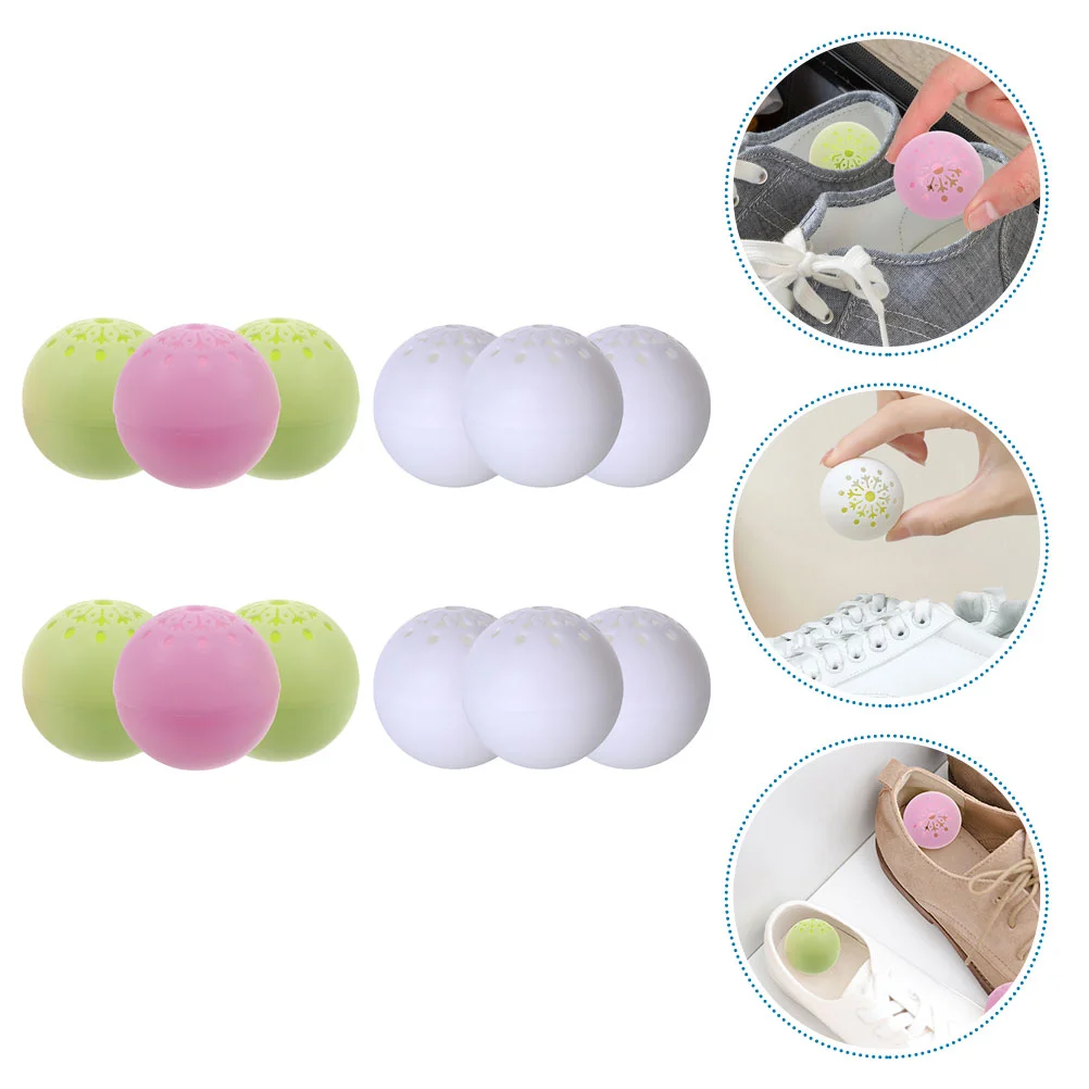 

12 Pcs Deodorant Ball Shoe Cabinet Portable Deodorize Remover Balls Sneaker Deodorizer