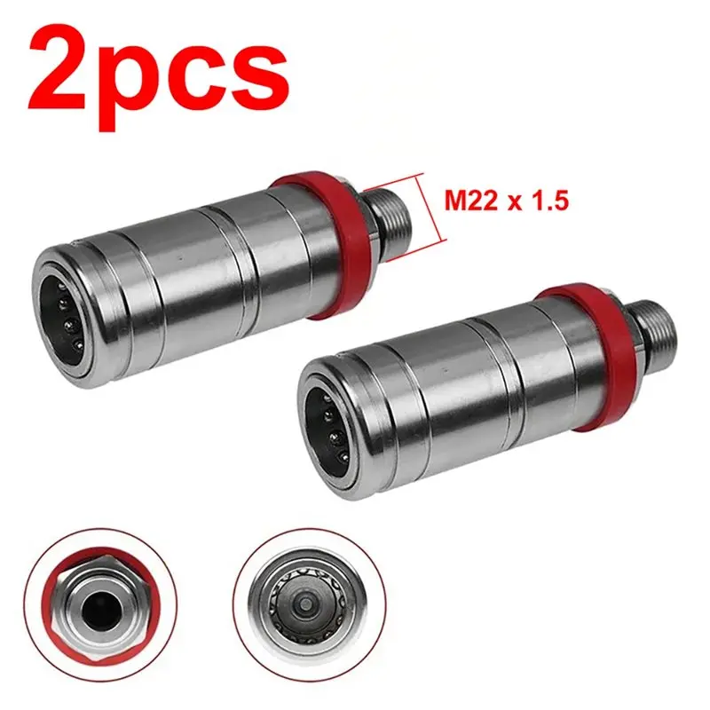 AB34-2Pcs AL166181 AL200979 AL170665 AL119348 풀 푸시 타입용 유압 퀵 커플러 피팅