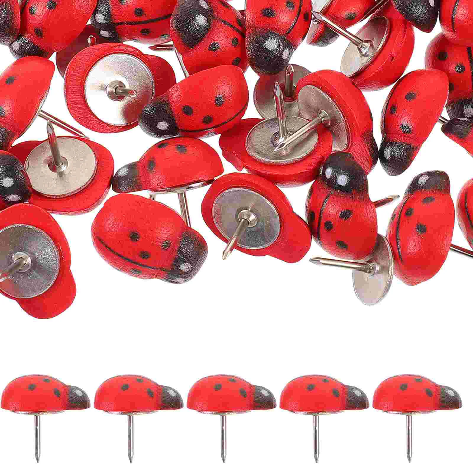 50 Pcs 지도 압정 코르크 나사 드라이버 철 가구 스터드 압정 액세서리