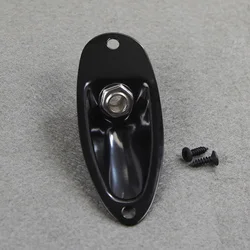 FLEOR Boat Style Guitar Output Jack Socket, 1/4 (6.35mm) (Black)