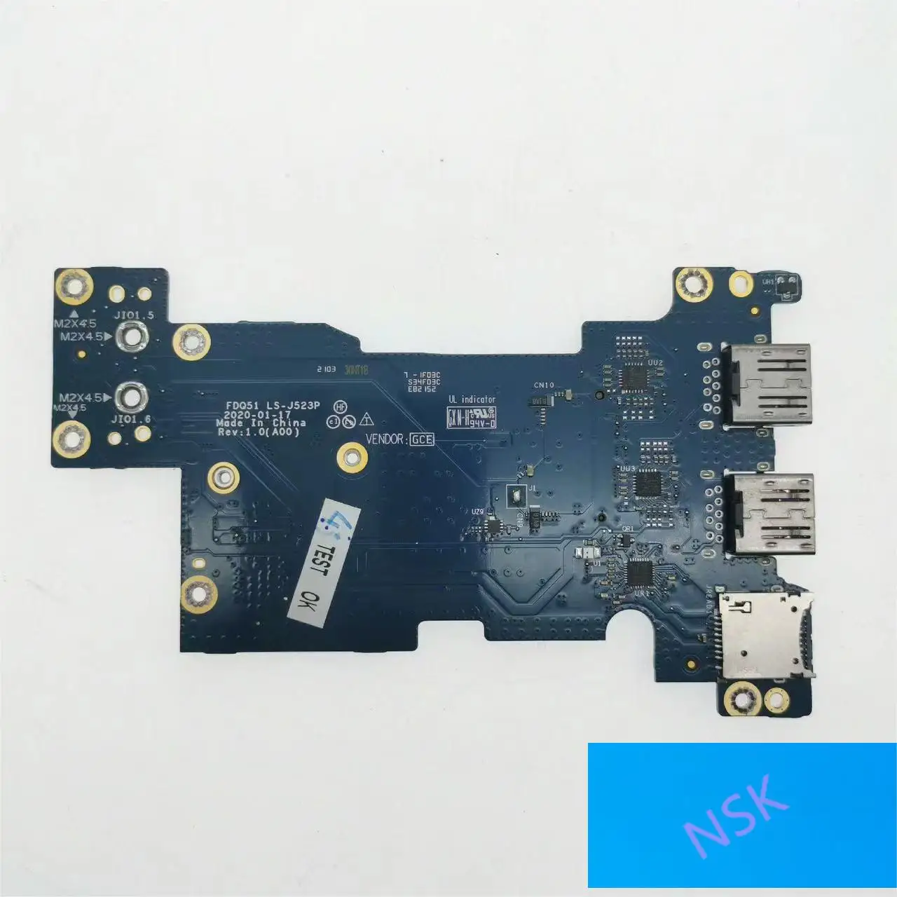 

Оригинальный телефон для DELL Alienware M15 R3 15,6 "USB/SD кардридер 08C4J2 8C4J2- 100% ТЕСТ ОК