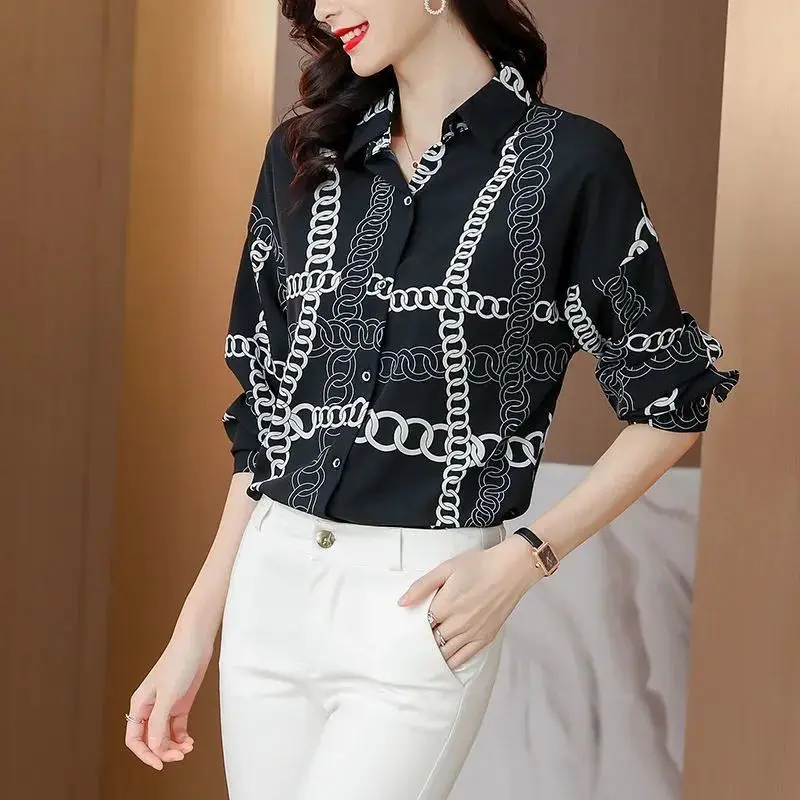 Beautiful black cotton blouses for women Vintage Outfits spring Dresses false two pieces shirts