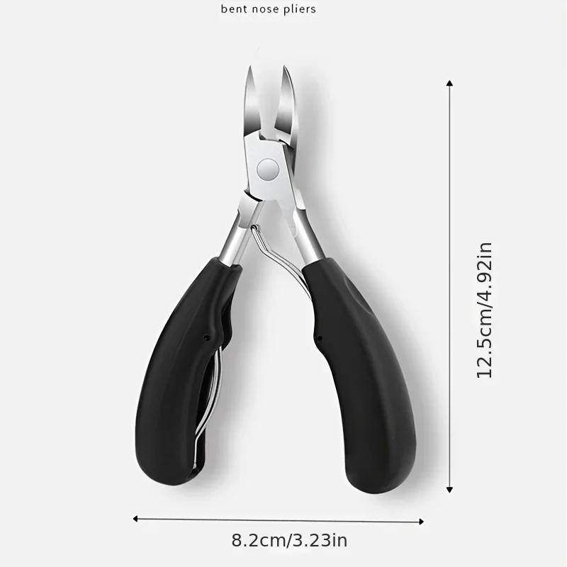 Ouriner Culticle Professional Nail Clippers for Thick Nails and Ingrown Toenails Sharp Curved Blade for Men and Women