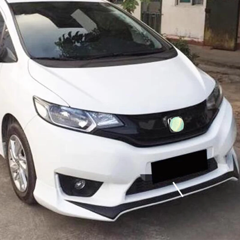 

For Honda Fit Jazz Front Bumper Diffuser Lip Splitter ABS Plastic Anti-Collision Body Kit 2014-2017 Year