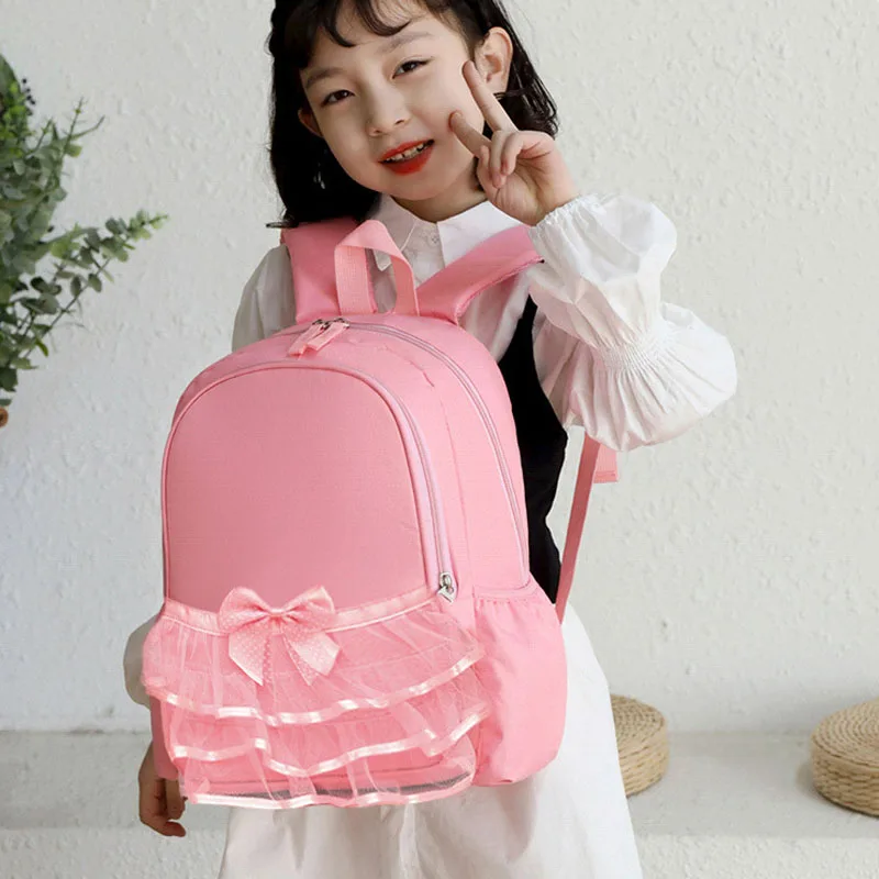 girls pink ballet dance bag children school Ballerina Backpack  students school bag
