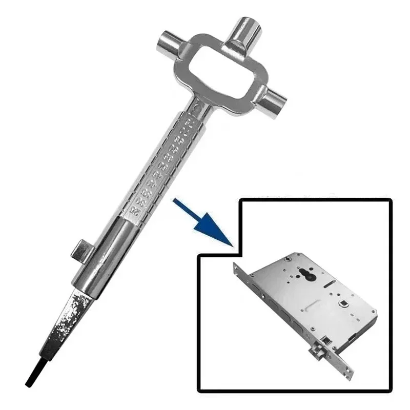 Sliver Locksmith Tool Multi Purpose Lock Cylinder Auxiliary Adjustment Lever Cylinder Gauge Cam Turner Spindle Turner Hand Tools lever tool multipurpose tool locksmith extractor tools lock repair tool locksmith tools lock pick tools