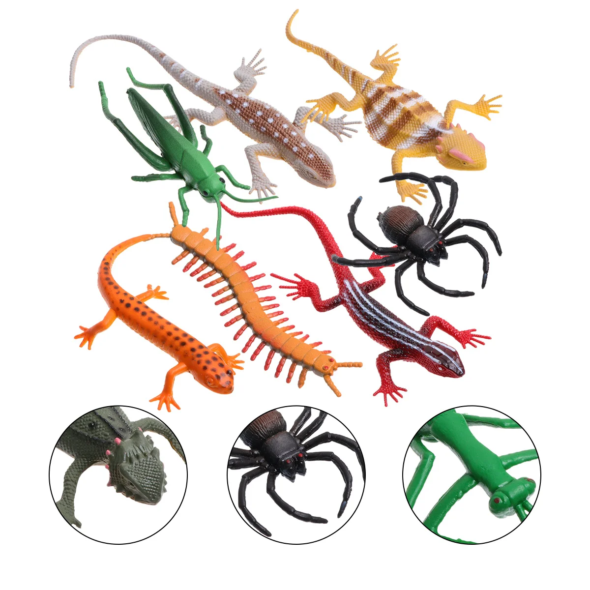 

Artificial Lizard Reptile Model Toys Early Educational Plaything Figurine Role Simulated