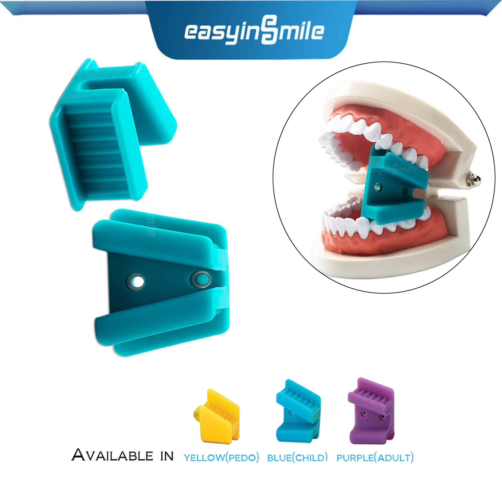2pcs Easyinsmile Dental Bite Block Mouth Props Opener Cheek Retractors