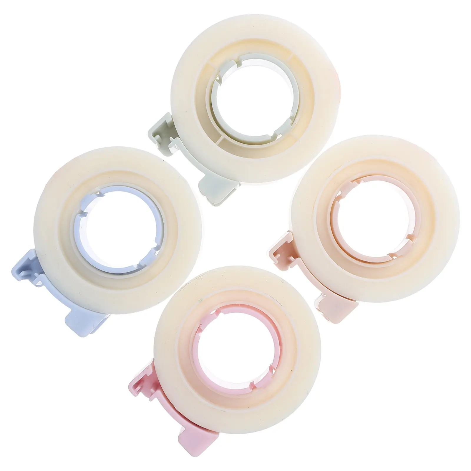 4Pcs 학생 교정 테이프 보이지 않는 미니 디스펜서 학교 사무실 가정용 휴대용 쓰기 가능 투명 테이프