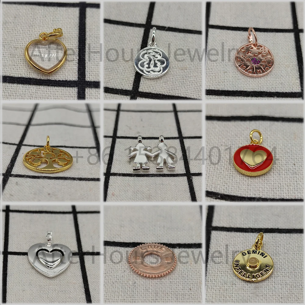 

2022 Новые популярные серебряные Joyas De Plata 925 Colgantes Mujer сердце роза Маленькая мама дерево кулон для женщин милые ювелирные изделия