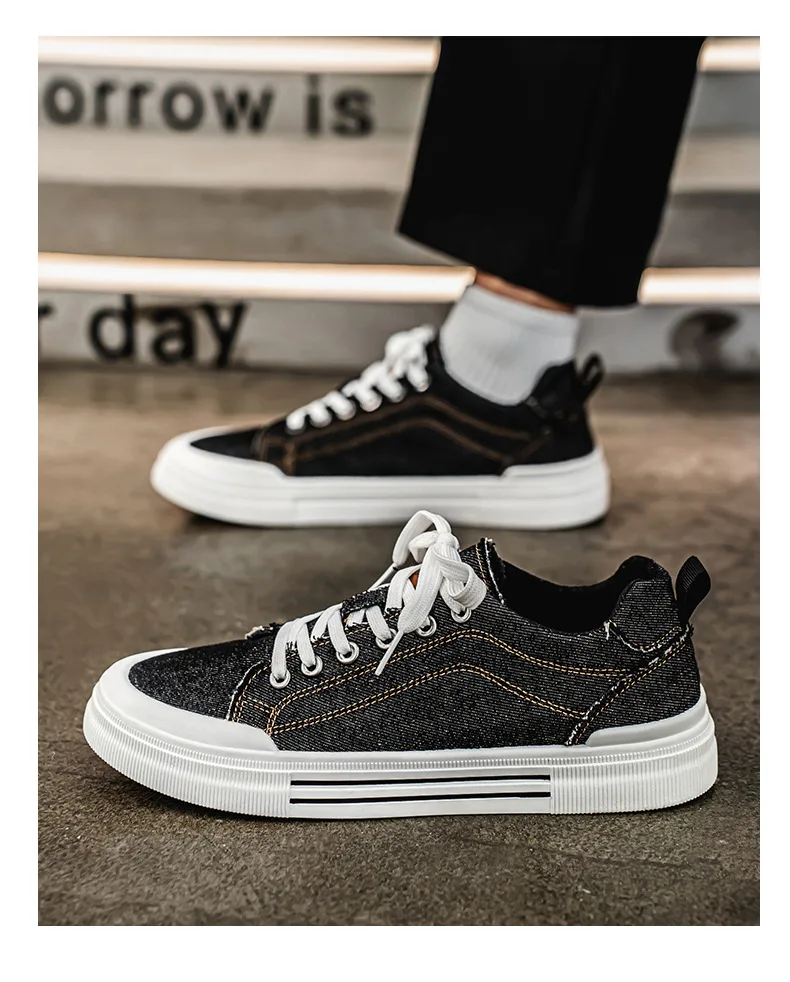 Große Größe 39-48 Herren Sportschuhe Marken atmungsaktive Herbst Canvas Sneakers Herren Laufschuhe Designer Jeans Stoff Wanderschuhe – Detail 19