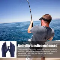 UV Fishing Gloves Non Slip UV Protection Full Finger Fishing Gloves Thin Ice Silk Gloves For Outdoor Activities Daily Driving 2