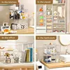 5 Pack Clear Stackable Shoe Organizer Box with Lids, Acrylic Shoes Box with Magnetic Doors, Transparent Shoe Storage 6