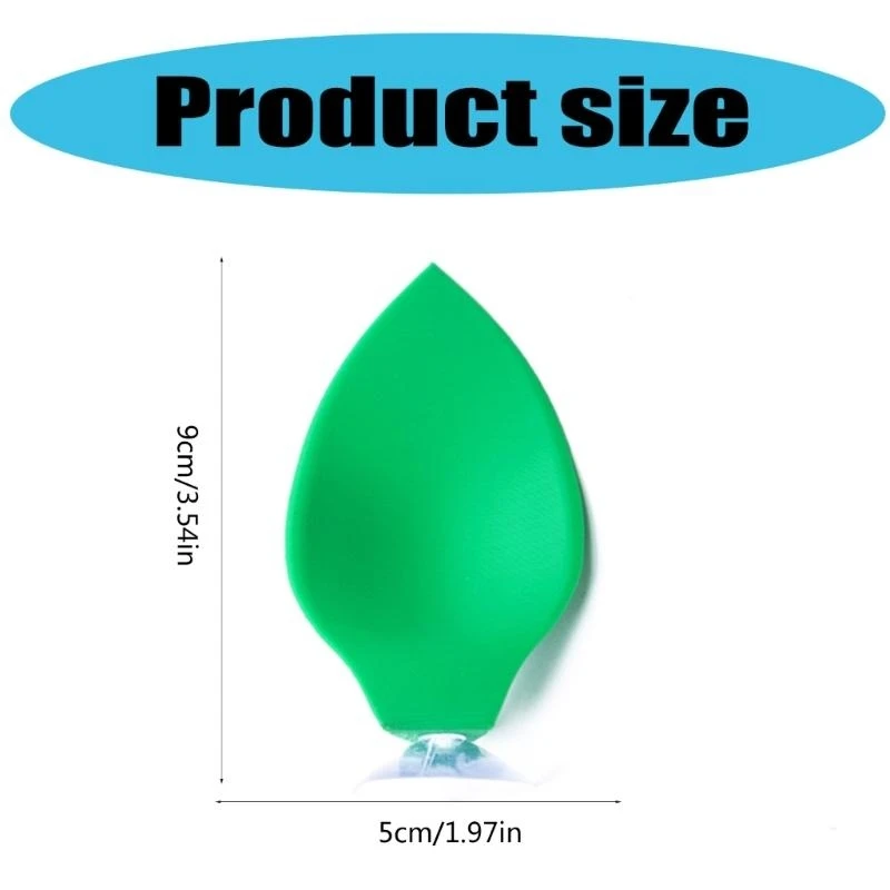 J0MC Betta Fish Hammock Rest Bed Suction Cup Leaf Bed Safe Resting Pad for Fishtanks