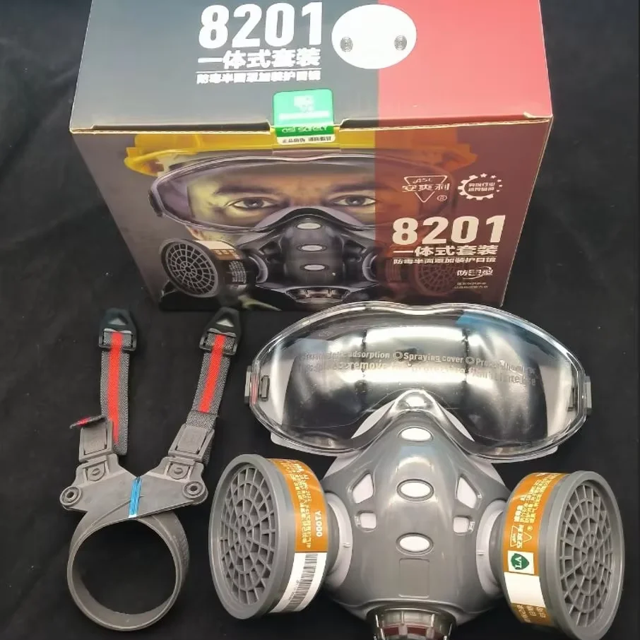 Respirator Full Face Gas Mask Safety Glasse Spray Paint Chemical Pesticide Decoration Formaldehyde Filter gas mask gas respirator
