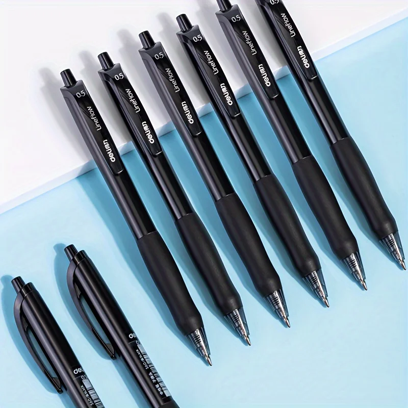 Large Capacity Gel Ink Pens – Smooth Writing with Soft Grip in Black, Blue, and Red