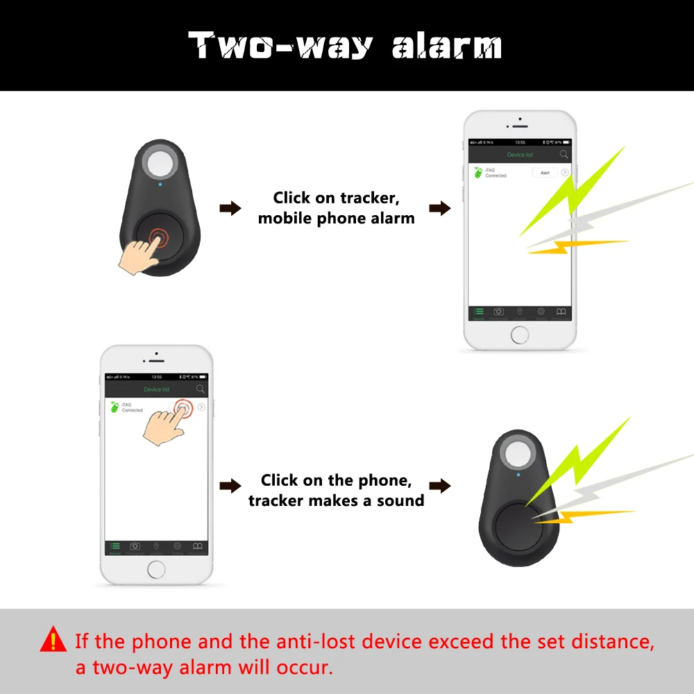 Dog Smart GPS Tracker Mini Pet Locator Tracer without Battery Bluetooth Anti-Lost Tool Collar Accessories For Dogs Cat Key