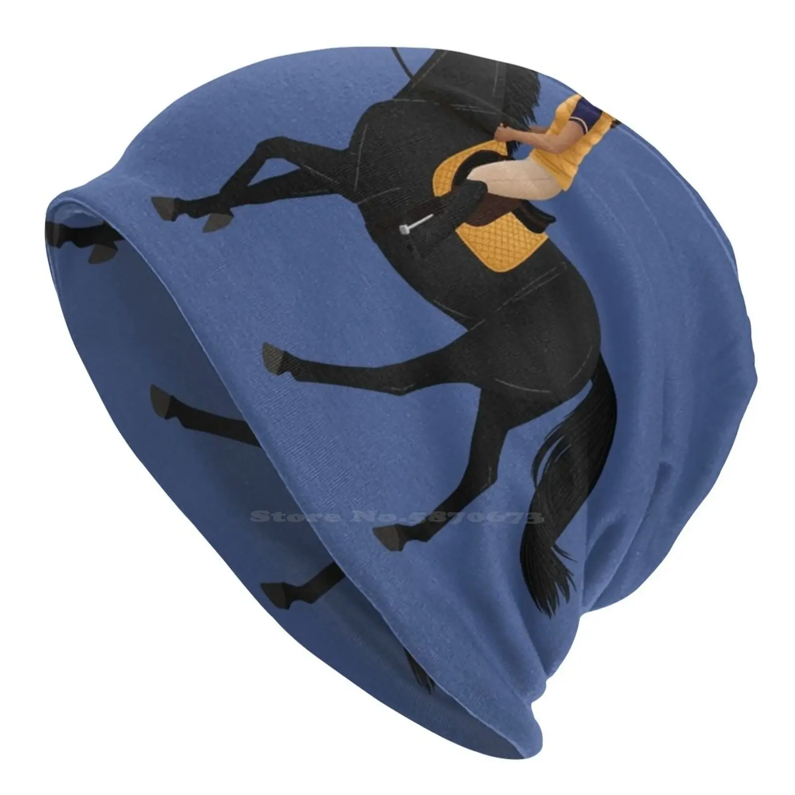 Zoe And Raven From Free Rein-Equine Rampaige Cappello Lavorato A Maglia Warm Beanie Outdoor Caps Free Rein Zoe Canter Galoppo Cavalli Neri