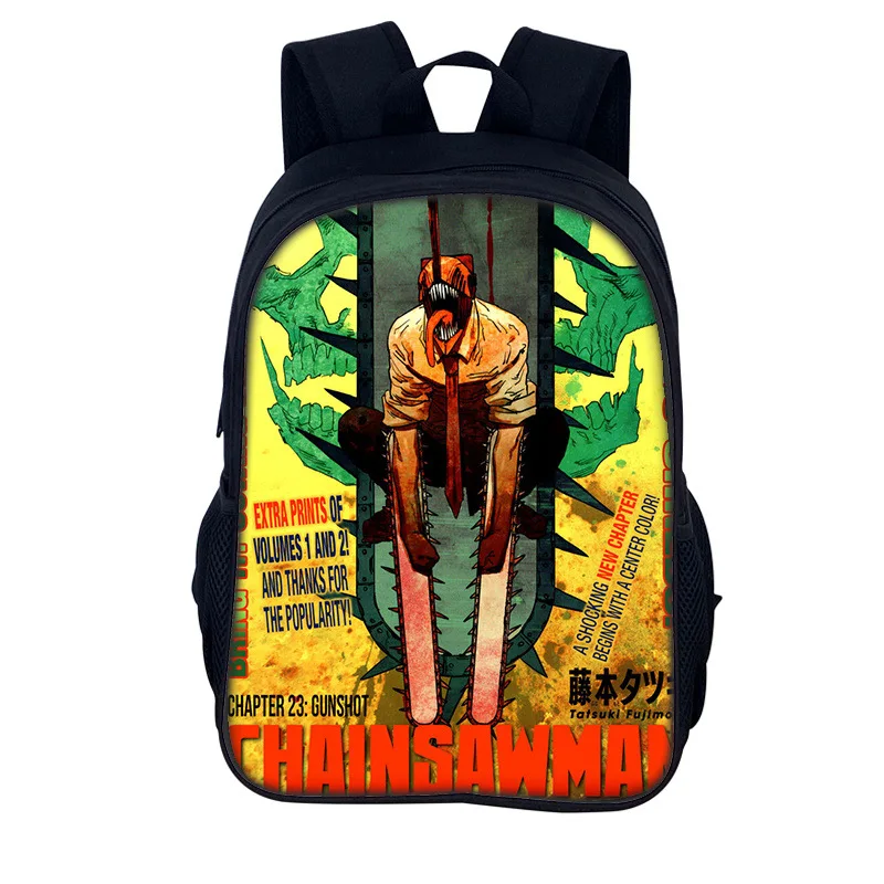 

Anime Chainsaw Man Backpack for Teenager Denji Pochita Children School Bags GirlsDaypack Makima Power Rucksack Laptop Backpacks