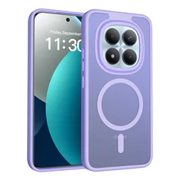 Ultra - Thin Frosted Magnetic Shockproof Case - Soft Silky Smooth Touch - Redmi 15 4G （171mm） (PURPLE)