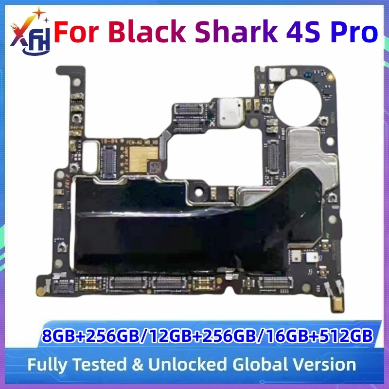 

256GB 512GB Mainboard For Xiaomi Black Shark 4S Pro 5G Motherboard Orginal Main Circuits Plate With Snapdragon 888+