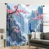 2pcs, 2D flat Party Curtains Fashion Theme Peacock 100% Polyester,Without Electricity Wall Decor Perfect for Holiday Parties, 6