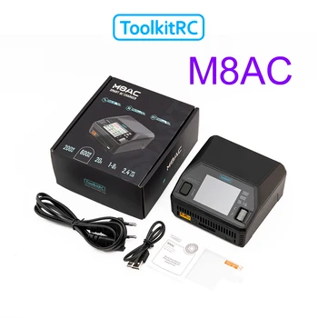 ToolkitRC M8AC Smart Lipo Battery Charger Discharger AC 200W DC 600W 20A for 1-8S LiHV Lipo Battery PD 65W RC Model Parts 1