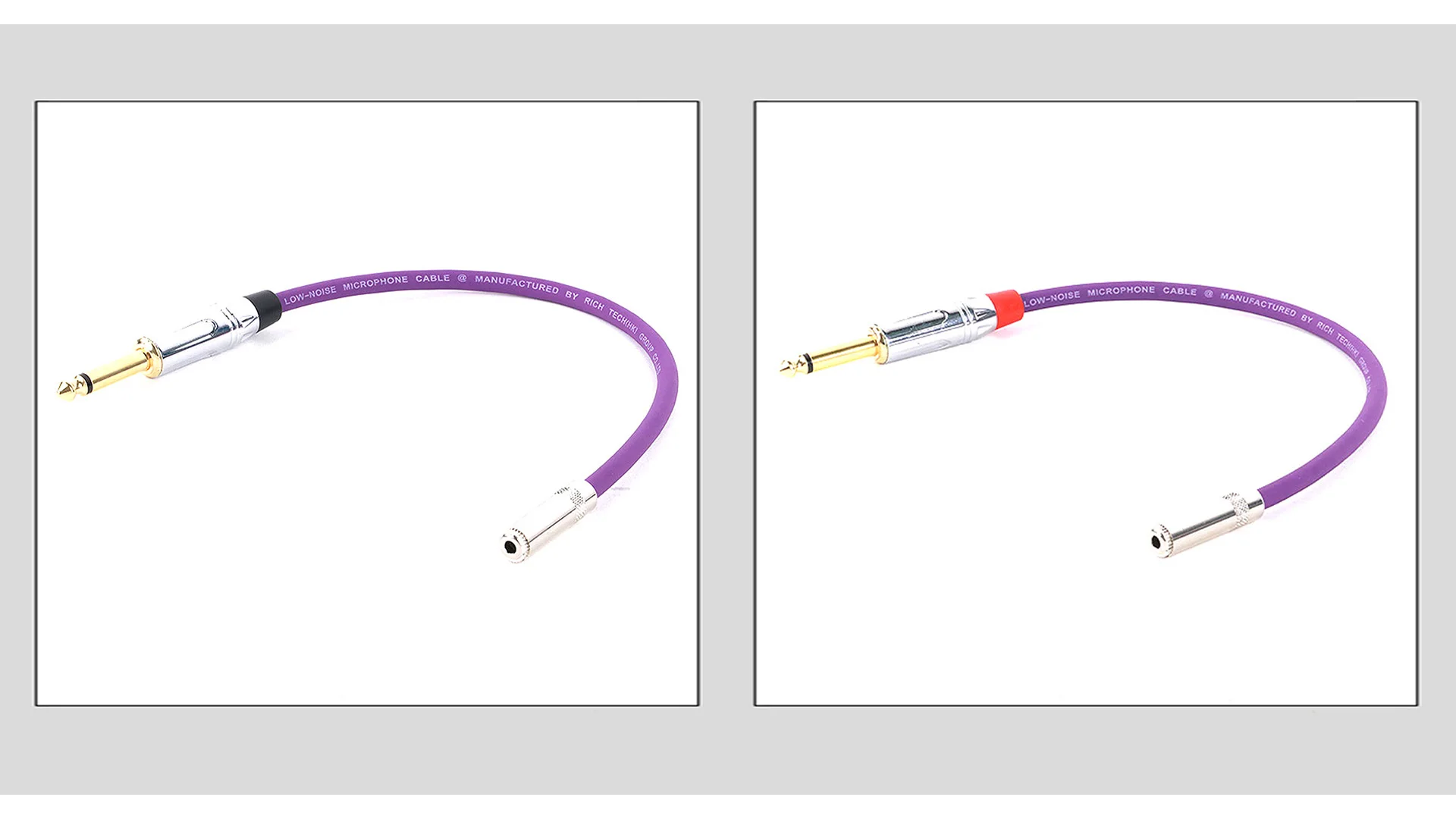 Bunte vergoldete 6,35mm Mono-Stecker buchse auf 3,5mm Stereo-Buchse gerade Patchkabel für Gitarren mikrofone usw. 0,3 M-15M – Detail 4