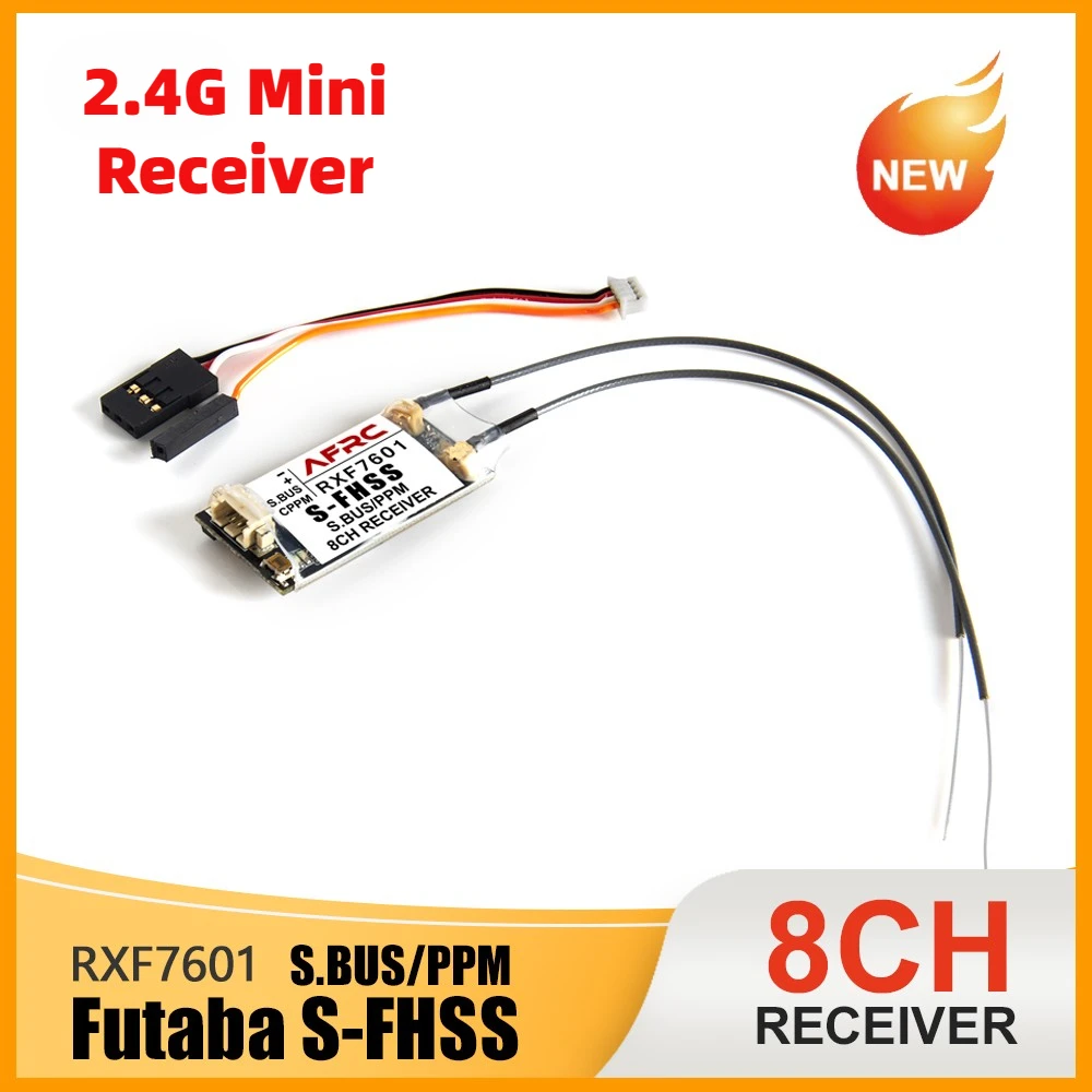

2.4G 8CH RXF7601 Mini Receiver For Futaba S-FHSS / TM-FH RF Module remote control system 18MZ, 14SG, 10J, 8J, 6J etc