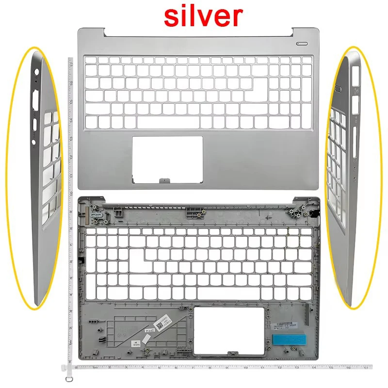 thumbnail image 2 of Lenovo Ideapad S340 Palmrest With US Backlit Keyboard - Genuine Replacement Part 2 of 14