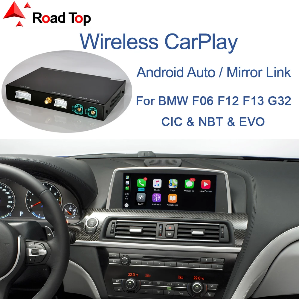 Беспроводной CarPlay для BMW 6 серии F06 F12 F13 G32 2010-2020 CIC NBT EVO с Android Авто Mirror Link AirPlay