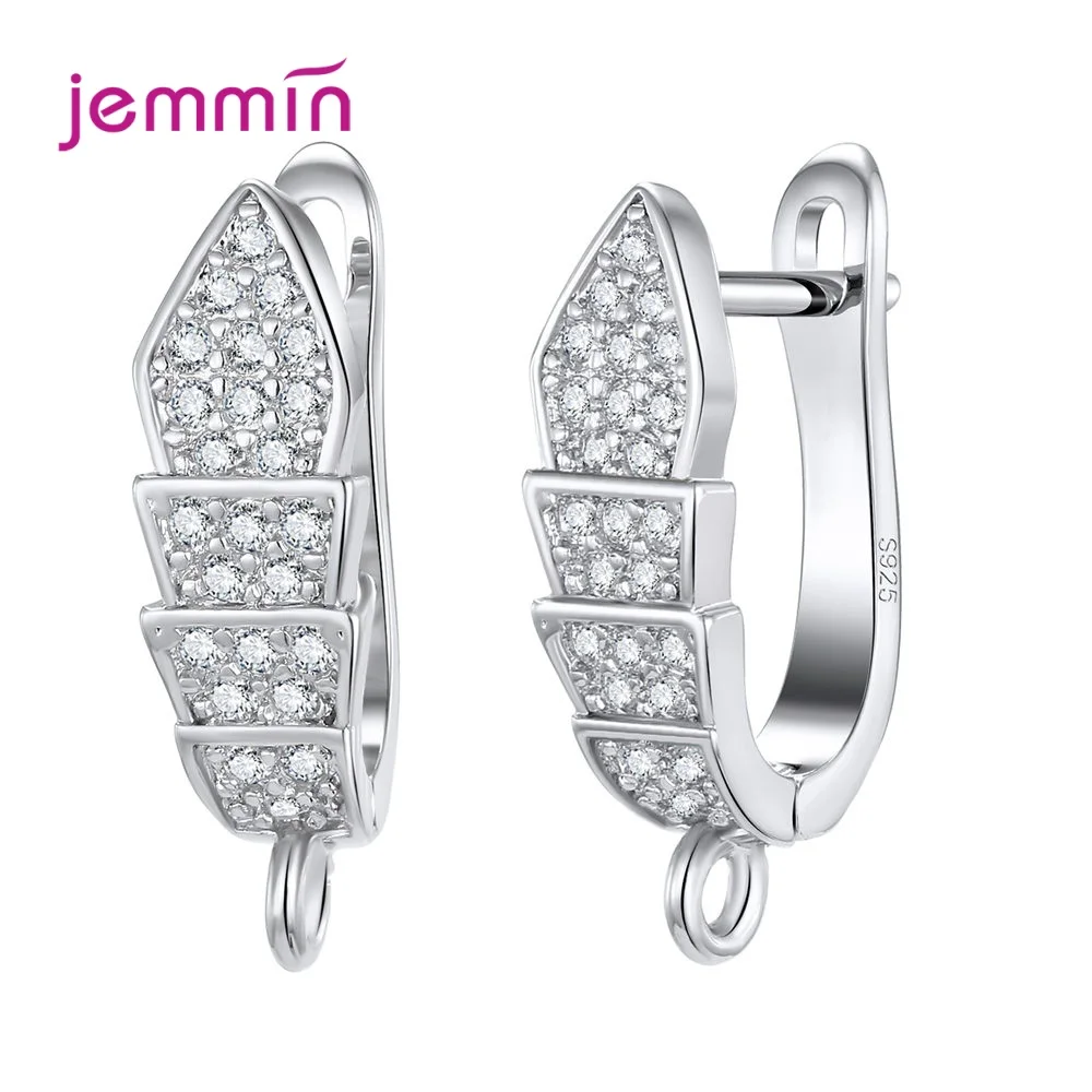 925 Silver Earring Findings High Quality Jewelry Accessories Bright Crystal Fashion Jewelry Accessories - Image 4