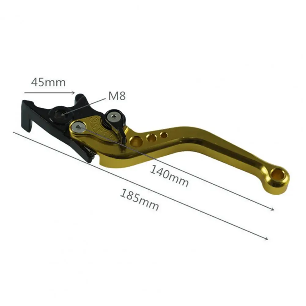 1 Pair Motorbike Brake Lever Adjustable Rust-proof Heavy Duty Modification High-strength Motorcycle Brake Lever Motorcycle Suppl