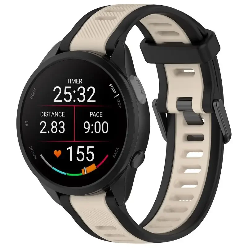Two-Tone Silicone Watch Band, Multiple Sizes - Universal Fit