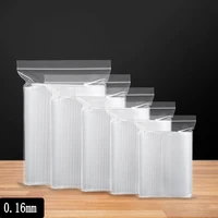 0.16mm Thick Zip Lock Bag Plastic Ziplock Transparent Pouch Poly Zipper Bag Hard Durable Resealable Self Sealing Storage Bag 1