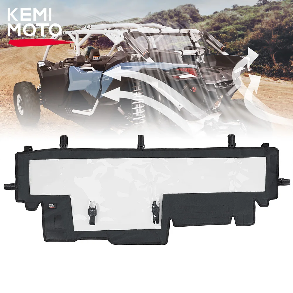 

KEMIMOTO UTV PVC Rear Soft Windshield Back Window for Can-Am Maverick X3 Max R RR 2/4 doors 4x4 XRS XDS Turbo DPS 2017-2024